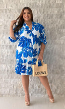 Load image into Gallery viewer, Tropical Print Button Down Dress
