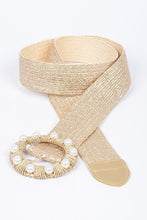 Load image into Gallery viewer, Pearl Chic Golden Belt
