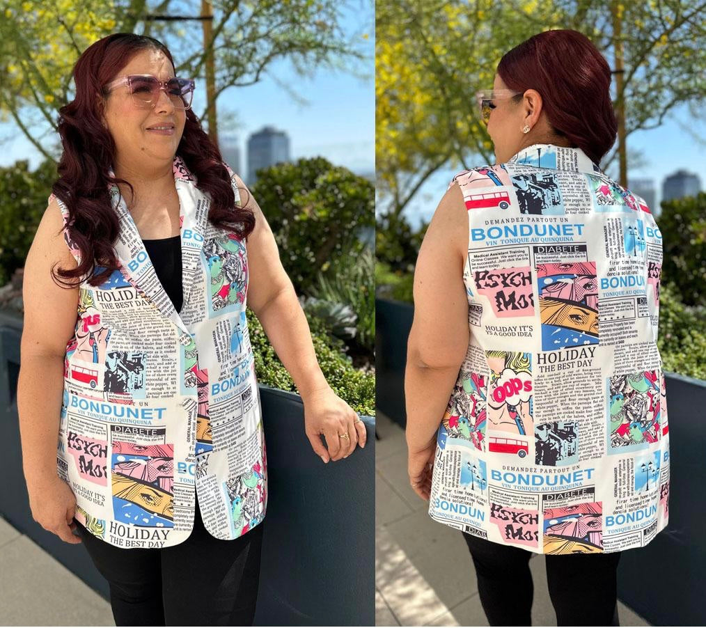 News Print Vest