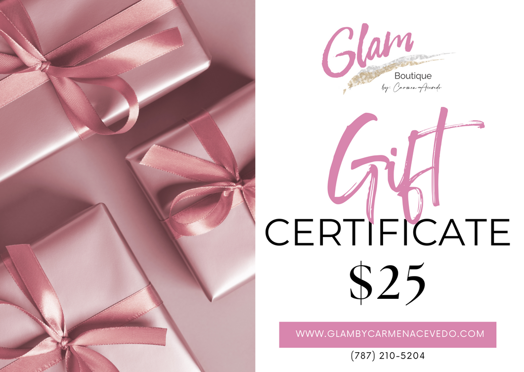 Glam Gift Certificate