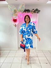 Load image into Gallery viewer, Tropical Print Button Down Dress
