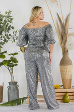 Load image into Gallery viewer, Off Shoulder Sequin Set
