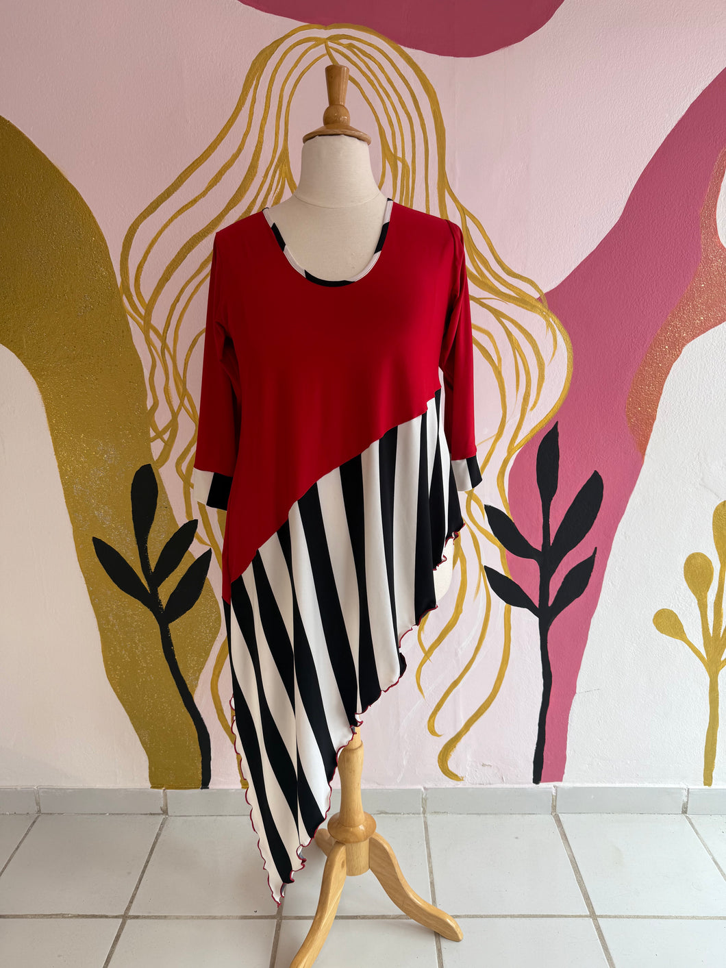 Asymmetric Tunic Blouse