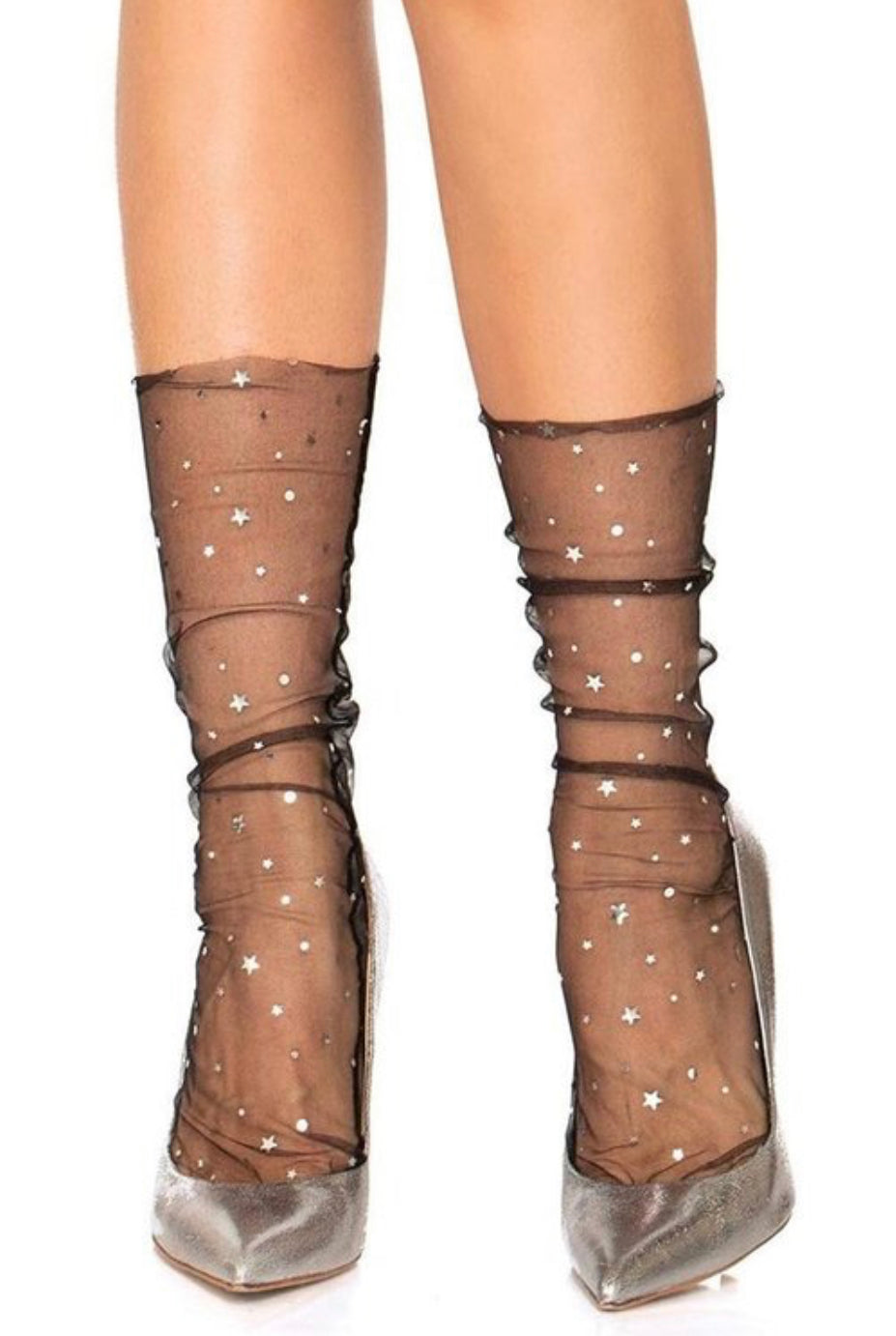 Star Tulle Anklet Socks