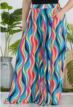 Load image into Gallery viewer, Multicolor Waves Palazzo Pant
