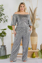 Load image into Gallery viewer, Off Shoulder Sequin Set
