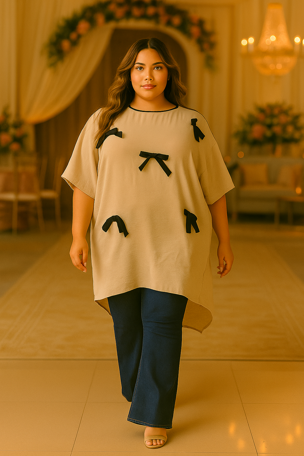 Sweet Bow Tunic Blouse