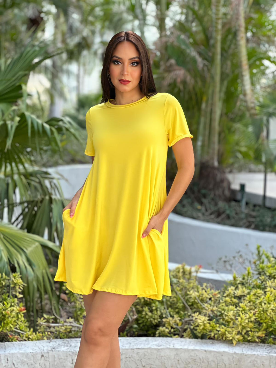 Yellow Short Dress