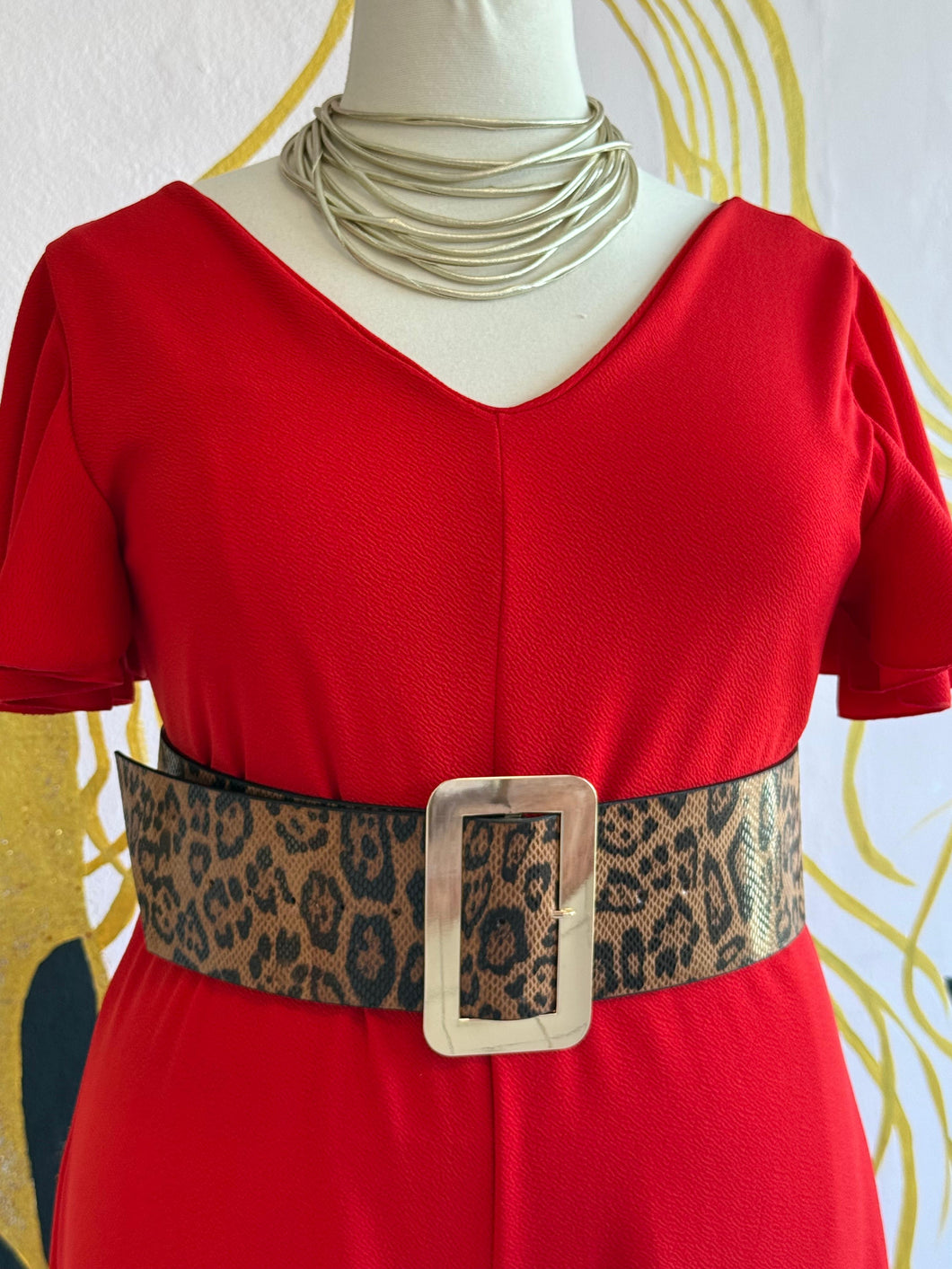 Leopard Print Belt