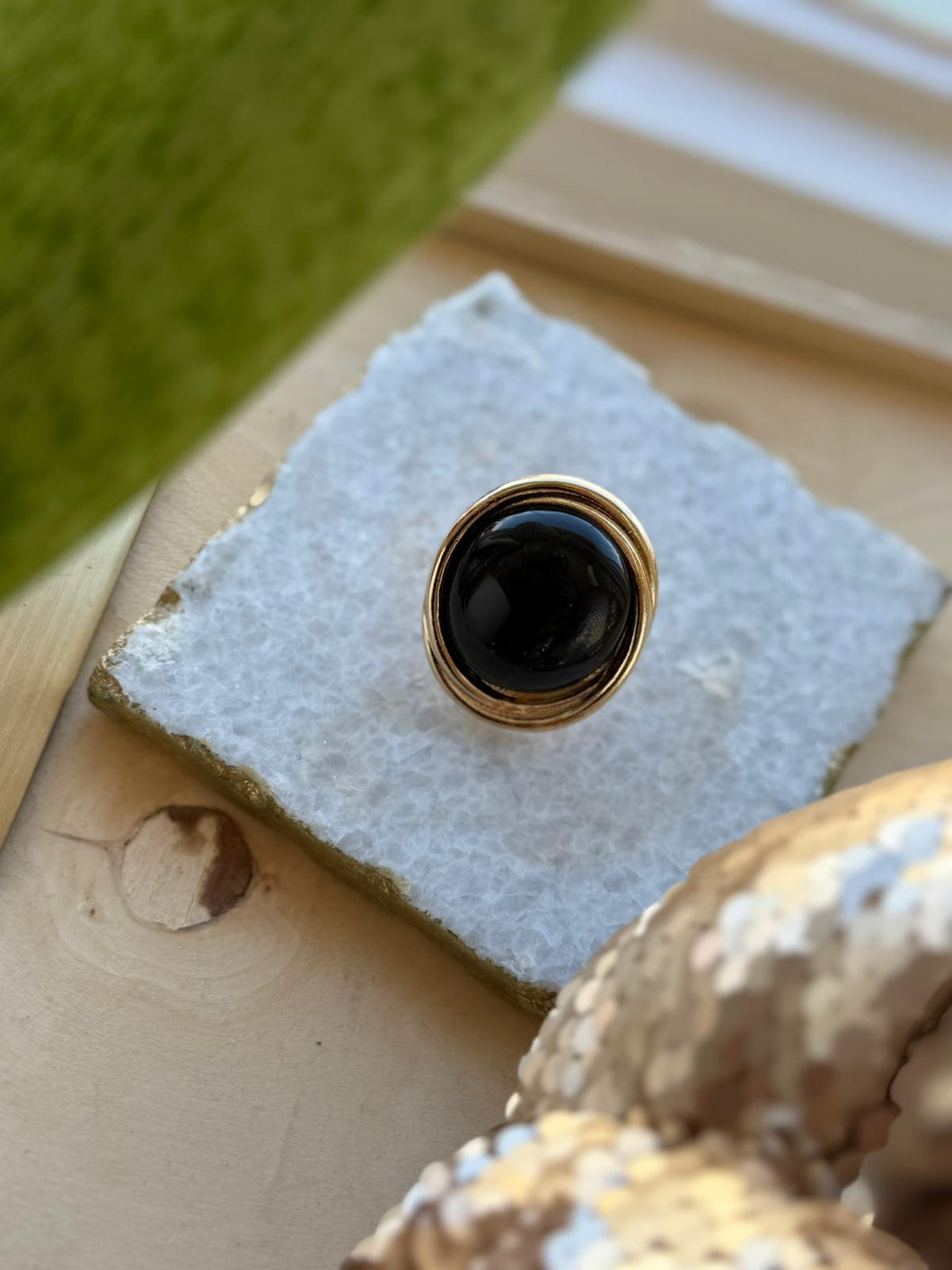 Black Statement Ring