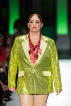 Load image into Gallery viewer, Green Sequin Blazer
