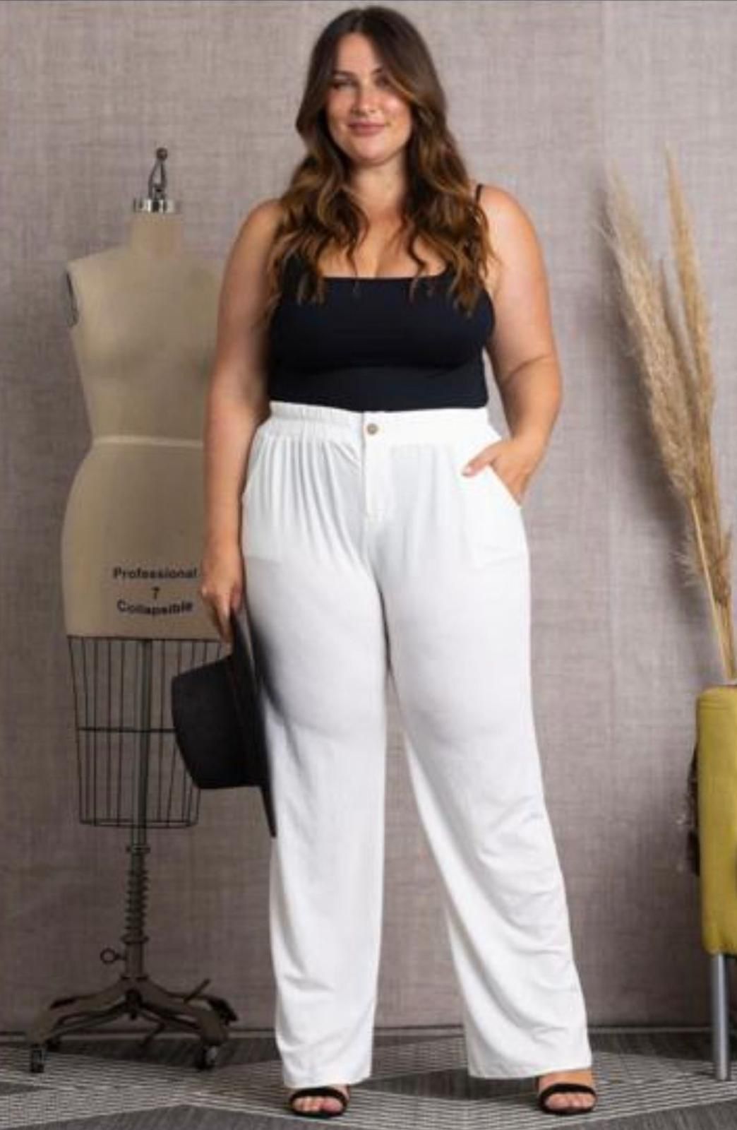 White Flare Pant