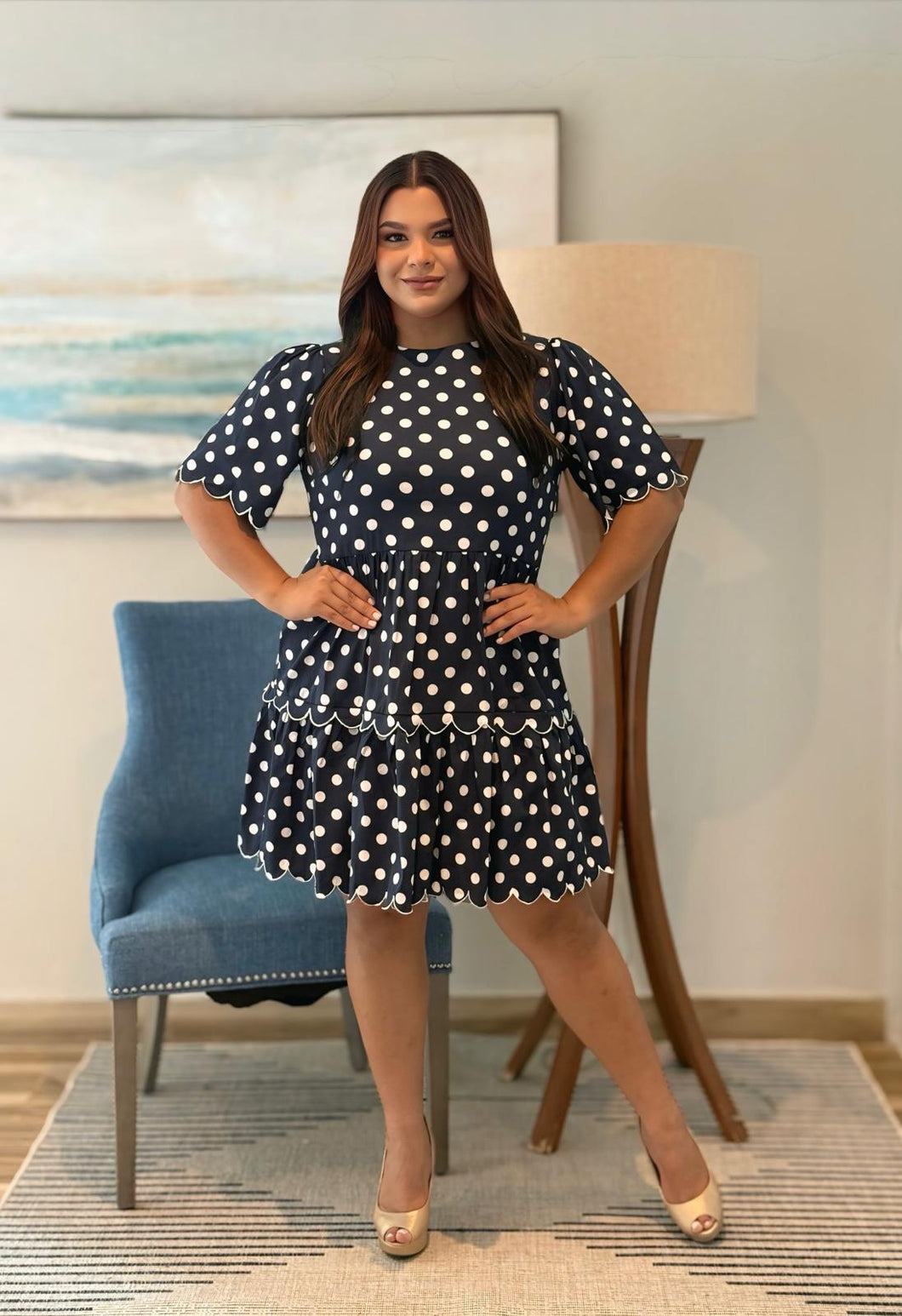 Polka Dots Cocktail Dress