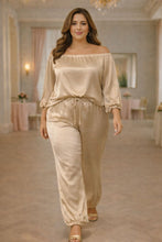 Load image into Gallery viewer, Italian Champagne Satin Glow Coordinate
