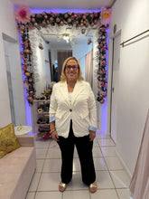 Load image into Gallery viewer, Italian Chic Pinstripe Detail Blazer
