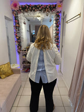 Load image into Gallery viewer, Italian Chic Pinstripe Detail Blazer
