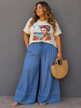 Load image into Gallery viewer, Denim Breeze Palazzo Pants
