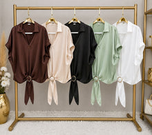 Load image into Gallery viewer, Satin Luxe Ring  Blouse
