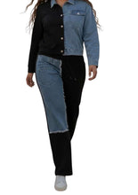Load image into Gallery viewer, Bold Contrast Stretch Denim Set
