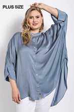Load image into Gallery viewer, Oversized Satin Flow Blouse
