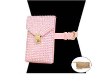 Load image into Gallery viewer, Rhinestones Belt Clutch &amp; Crossbody Bag
