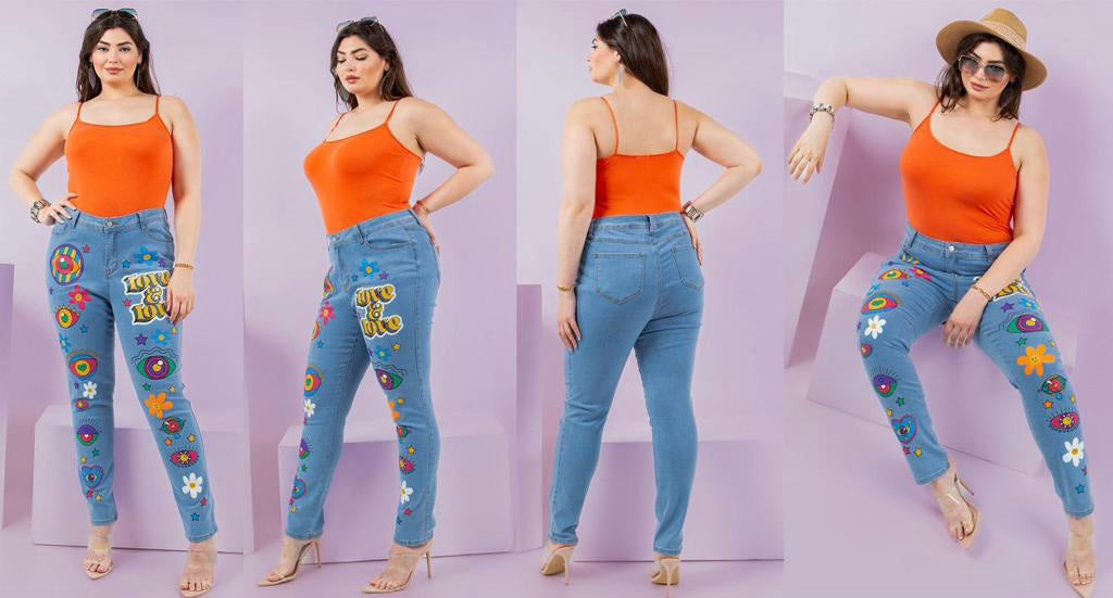 Colorful Happy Graphics Jean