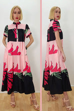 Load image into Gallery viewer, Black and Pink Maxi Dress
