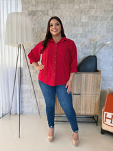 Load image into Gallery viewer, Classic Button Down Blouse
