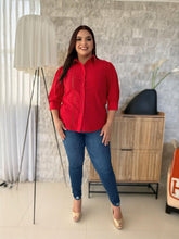 Load image into Gallery viewer, Structured Chic Fit Button Down Blouse
