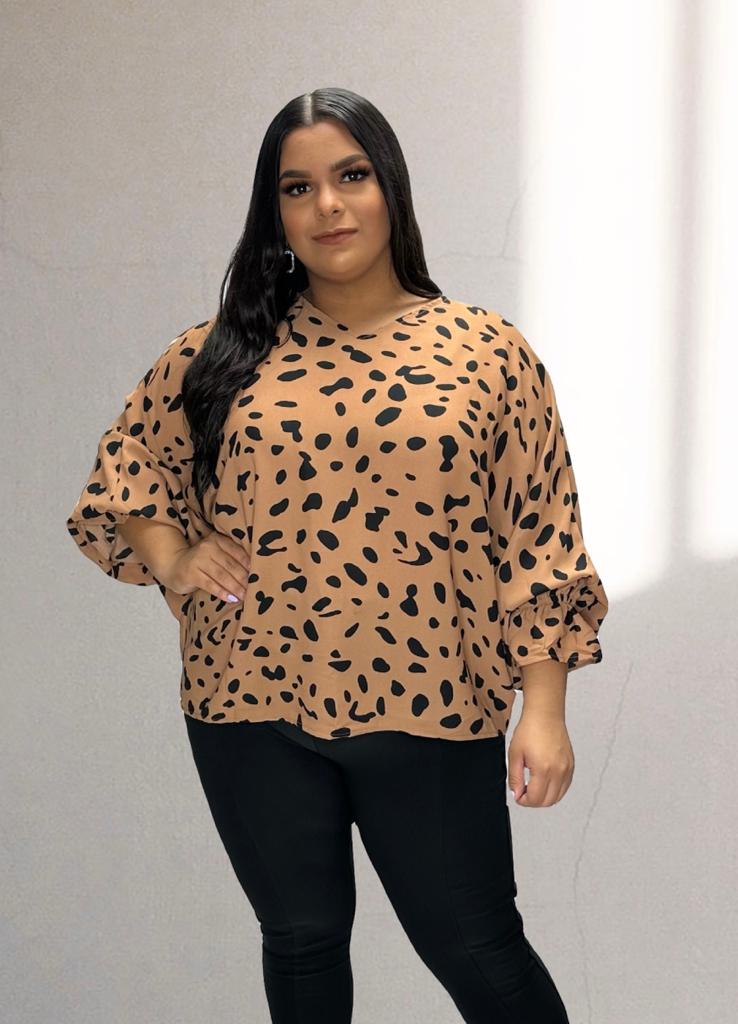 Animal Print Blouse