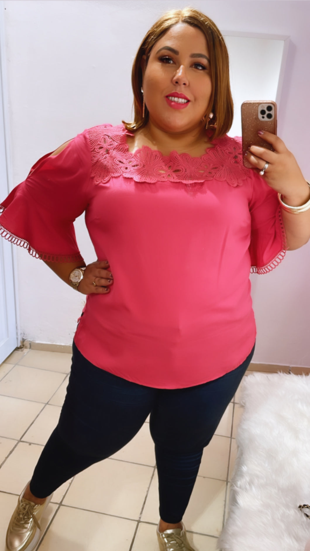 Lace Flower Top