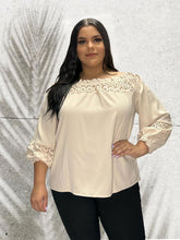 Load image into Gallery viewer, Ruffle Lace Off Shoulder Blouse
